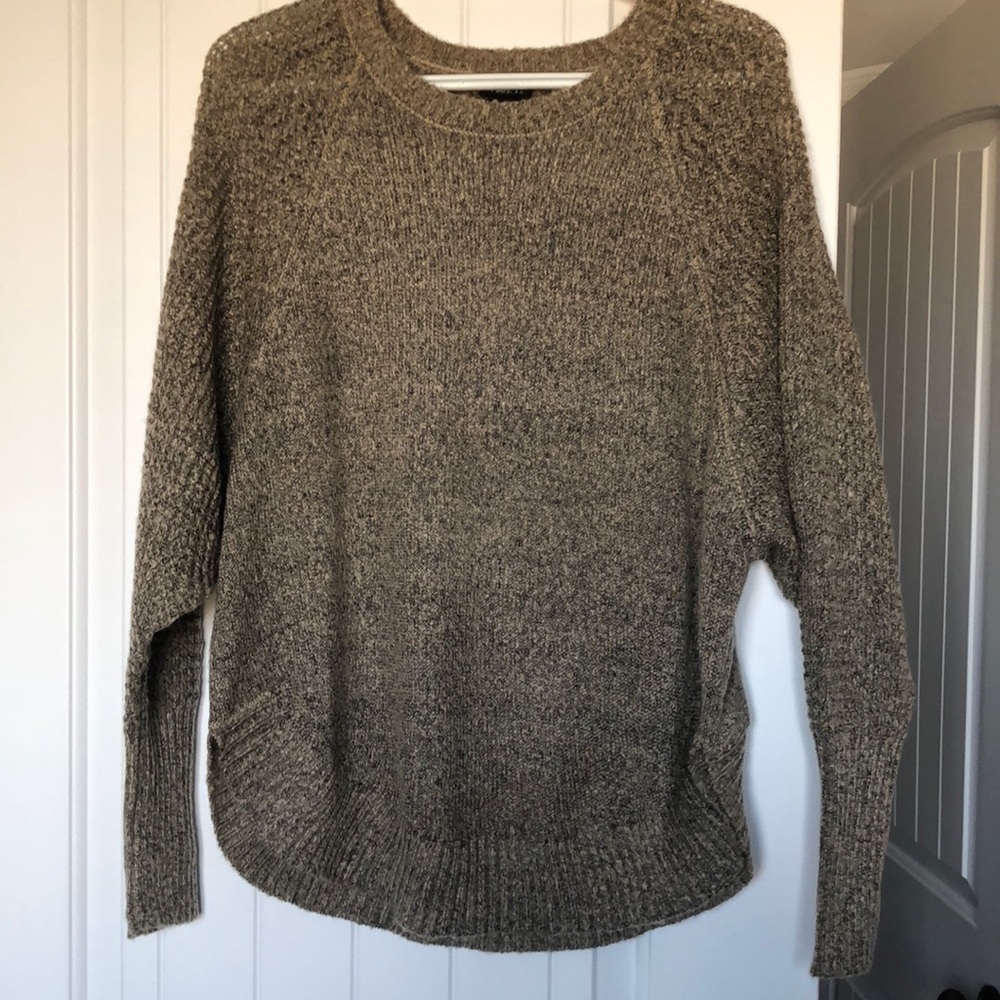 Rue 21 Sweater Women's Size XS Tan Black Juniors/Teens‎ NWT